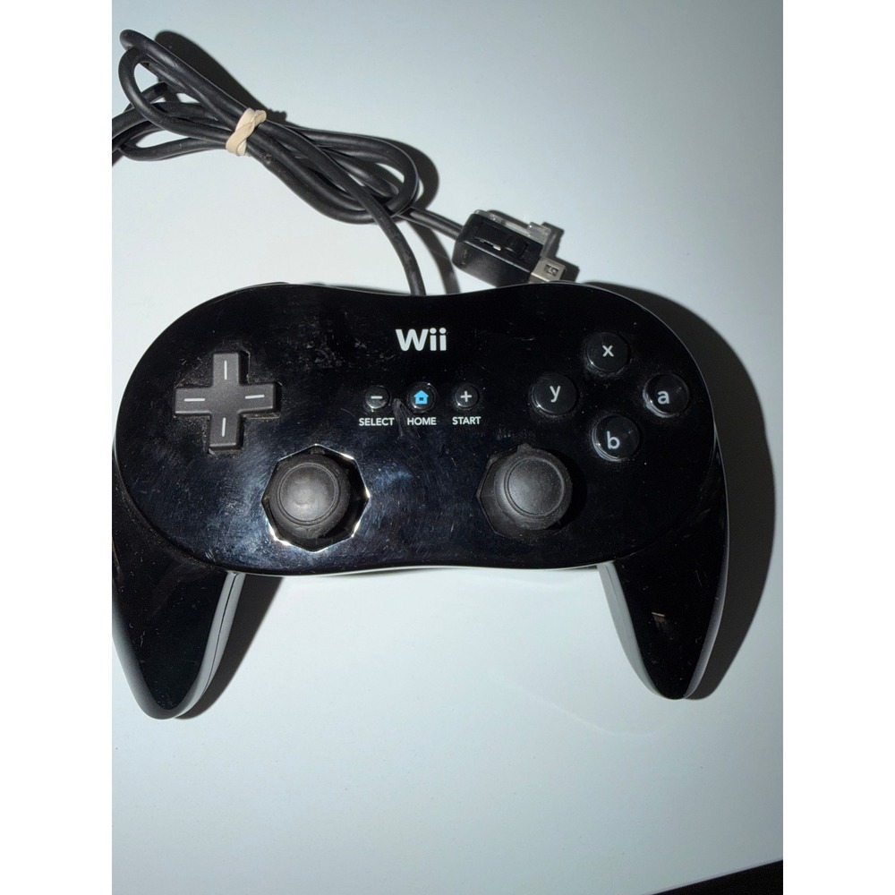 Nintendo Wii Classic Controller Pro Black RVL-005 -02 Gamepad for Wii Wii U work